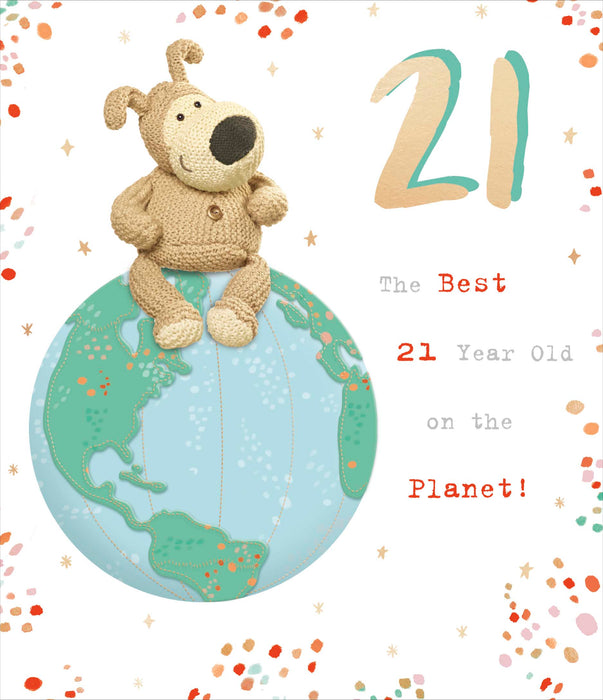 Boofle | Birthday Card 21st Cute | Happy Birthday Gifts | With Envelope