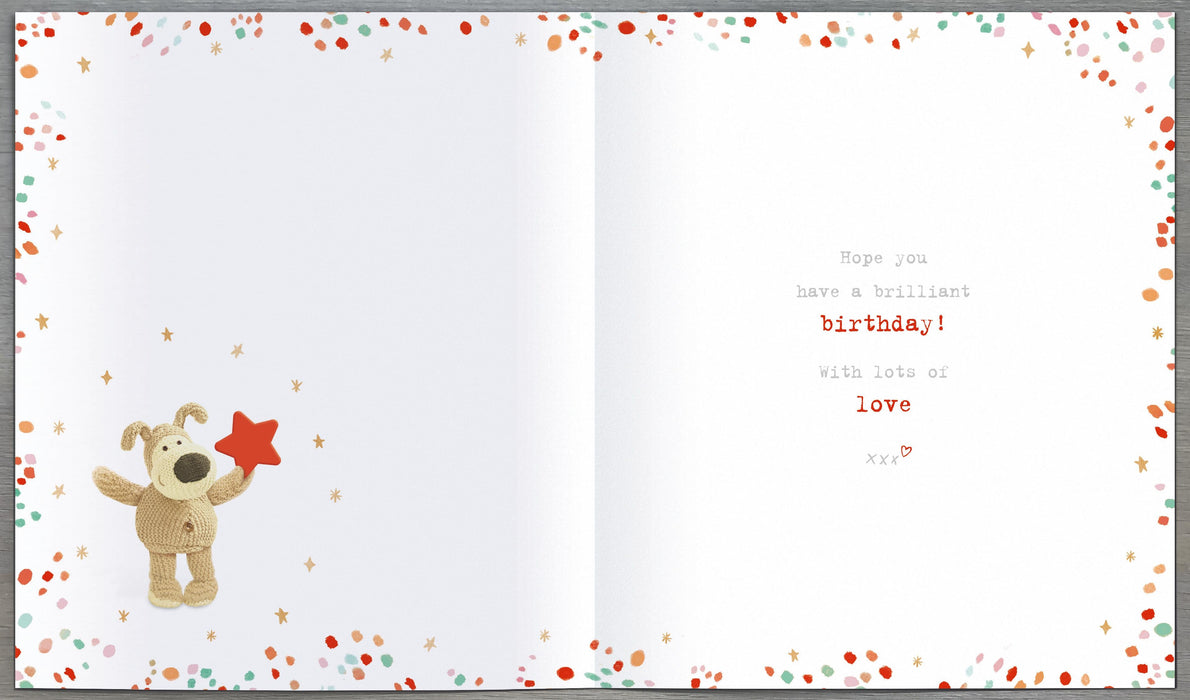 Boofle Birthday Card for 40th, Cute Design