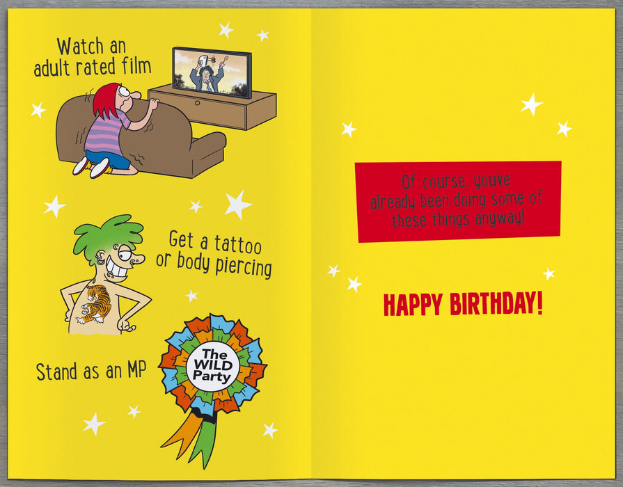 Giggles Remember When Birthday Card for 18th, Hum Design