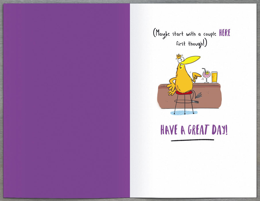 Giggles | Birthday Card 21st Hum | Happy Birthday Gifts | With Envelope
