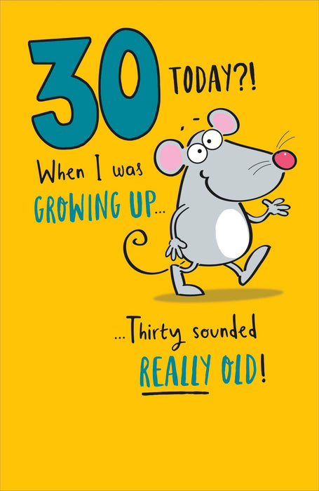 Giggles Birthday Card for 30th, Hum Design