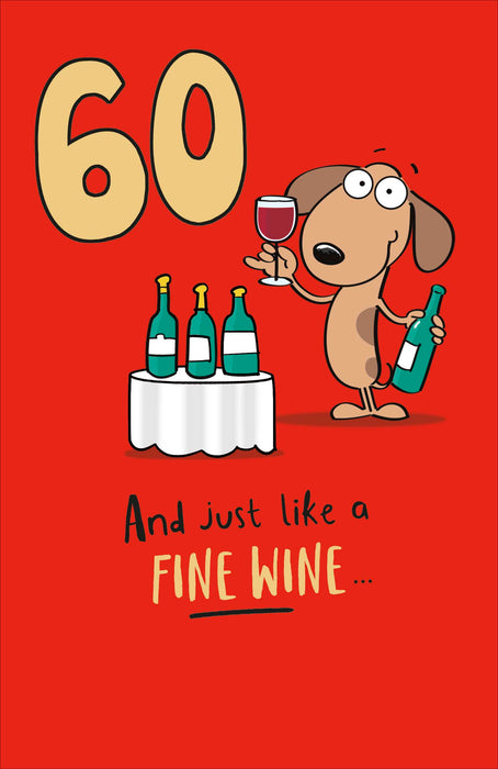 Giggles Birthday Card for 60th, Hum Design