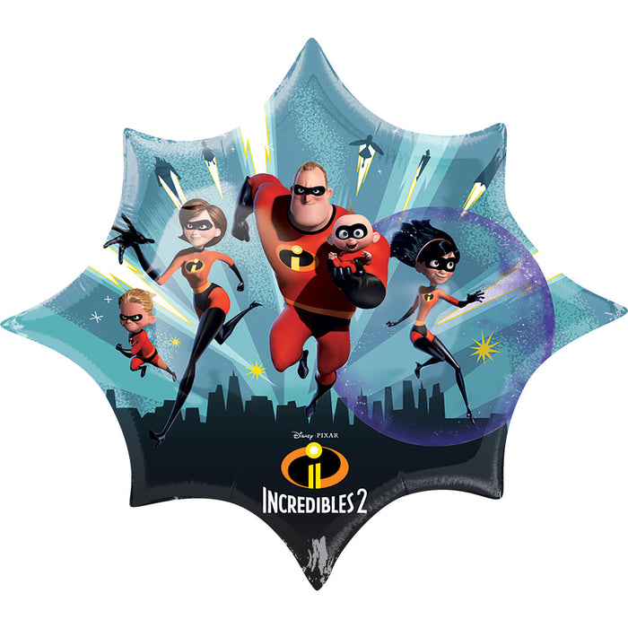 35" Incredibles Supershape Foil Balloon (Optional Helium Inflation)