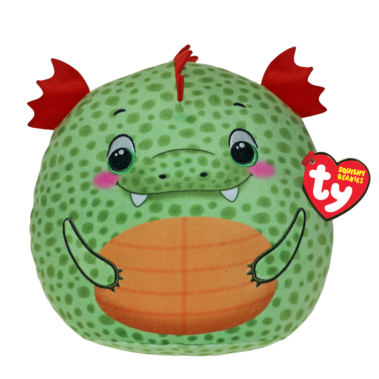 Ty Squishy Beanies 14" - Griffin the Dragon soft toy
