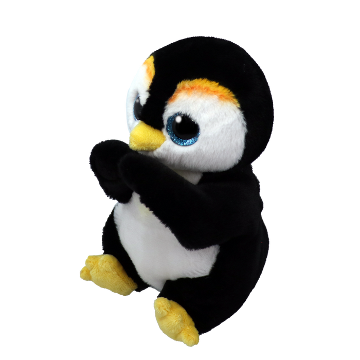 Ty Beanie Bellies Regular - Neve the Penguin soft toy - side