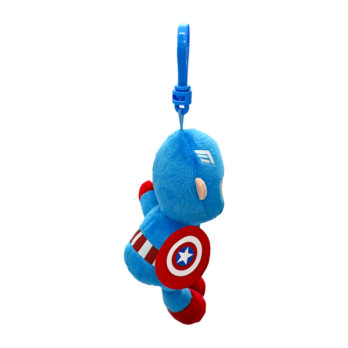 Ty Key Clip - Captain America (Marvel) soft toy - side