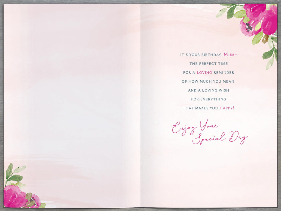 Gibson Birthday Card for Mum, Conv Design