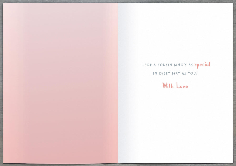 Nutmeg | Birthday Card Cousin Cute | Happy Birthday Gifts | Her, Girls, Women | With Envelope