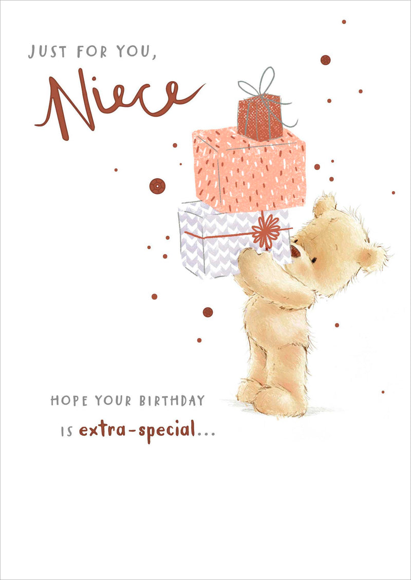 Nutmeg | Birthday Card Niece Cute | Happy Birthday Gifts | Her, Girls, Women | With Envelope