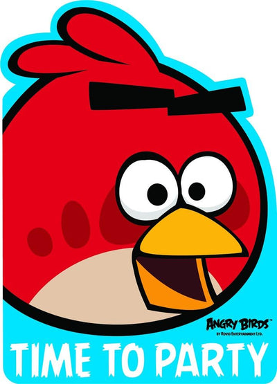 Angry Birds Party Invites (Pack of 6)
