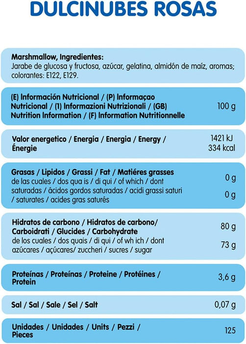 Vidal Vanilla Flavour Marshmallows Dulci nubes - Full Bag - BB 06/2025