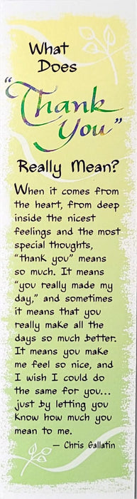 Thank You Blue Mountain Arts Bookmark - Sentimental Reading Accessory