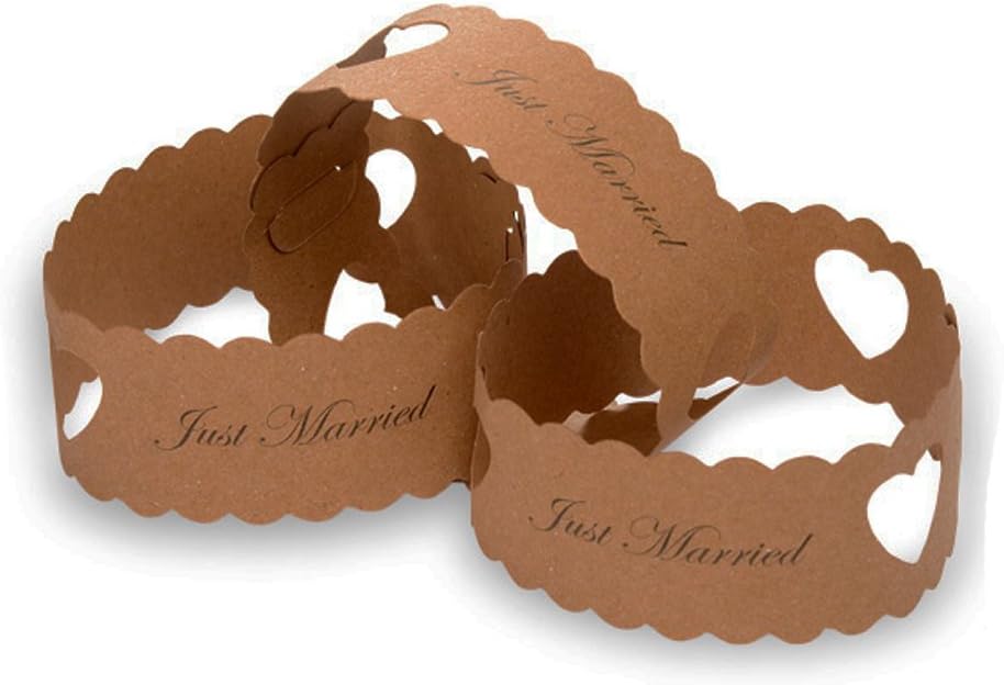 Just Married Club Green Heart Paper Chains