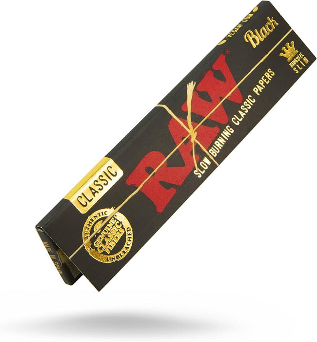 Raw Black King Size Rolling Paper Slim Classic