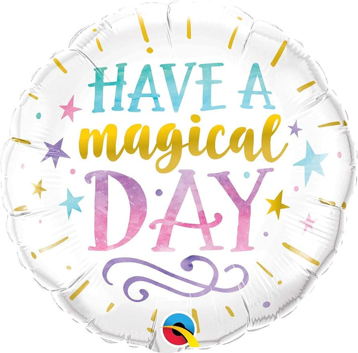 Have a Magical Day 18" Foil Balloon (Optional Helium Inflation)