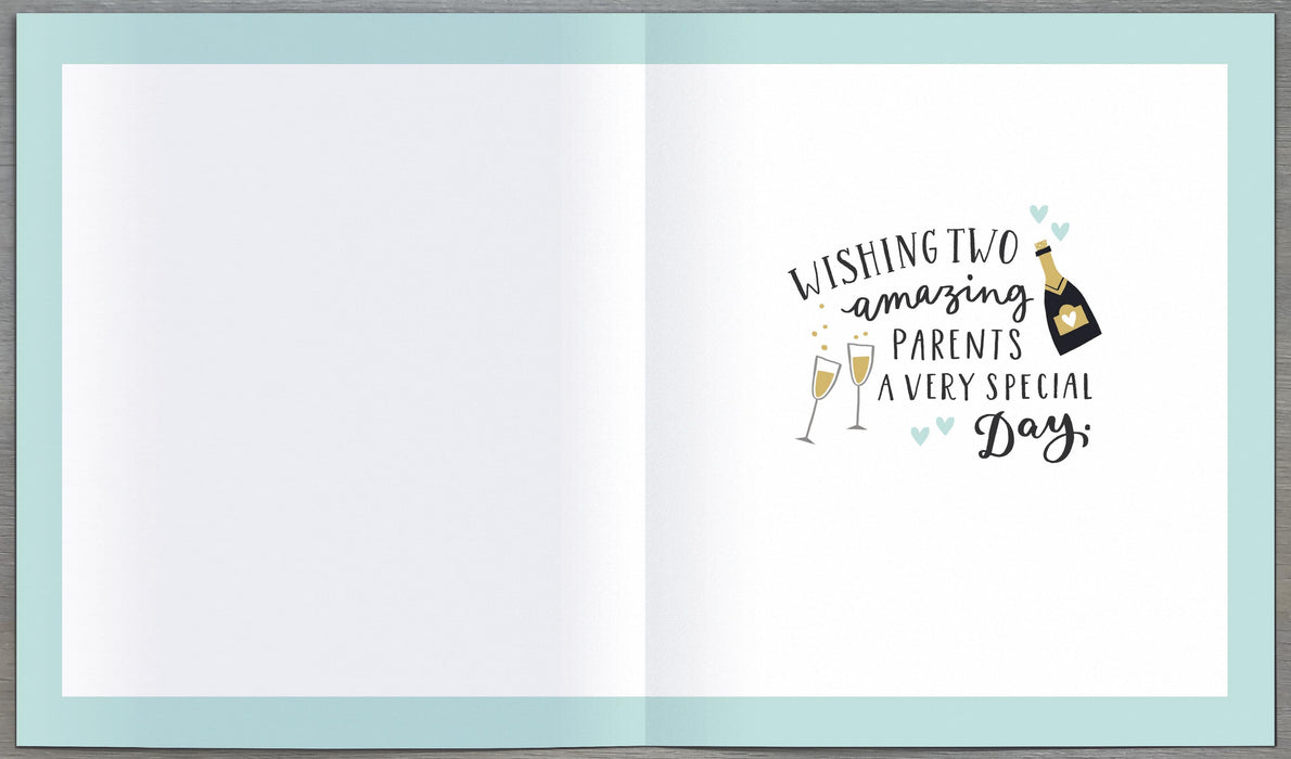 Carlton Anniversary Card for Wedding, Conv Design