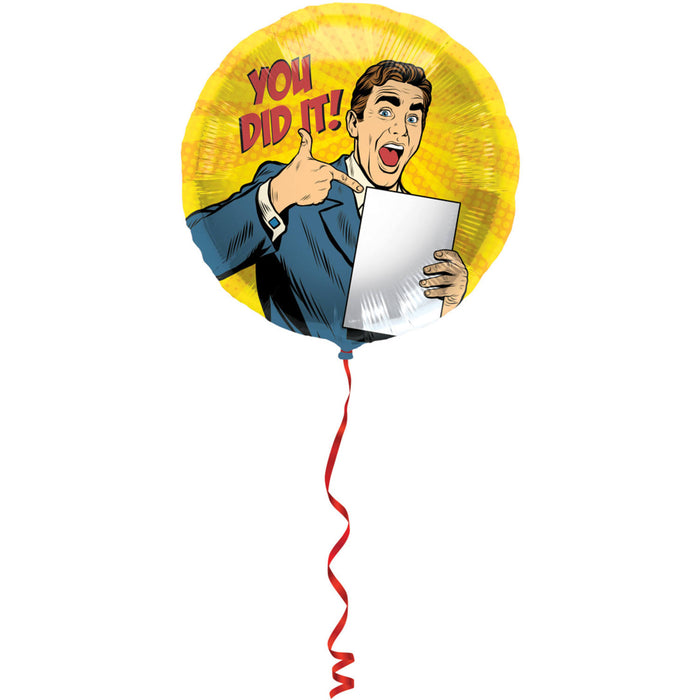 Passed You Did It 18" Foil Balloon (Optional Helium Inflation)