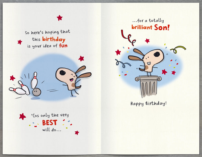 Fiddlesticks | Birthday Card Son Hum | Happy Birthday Gifts | Him, Boys, Men | With Envelope
