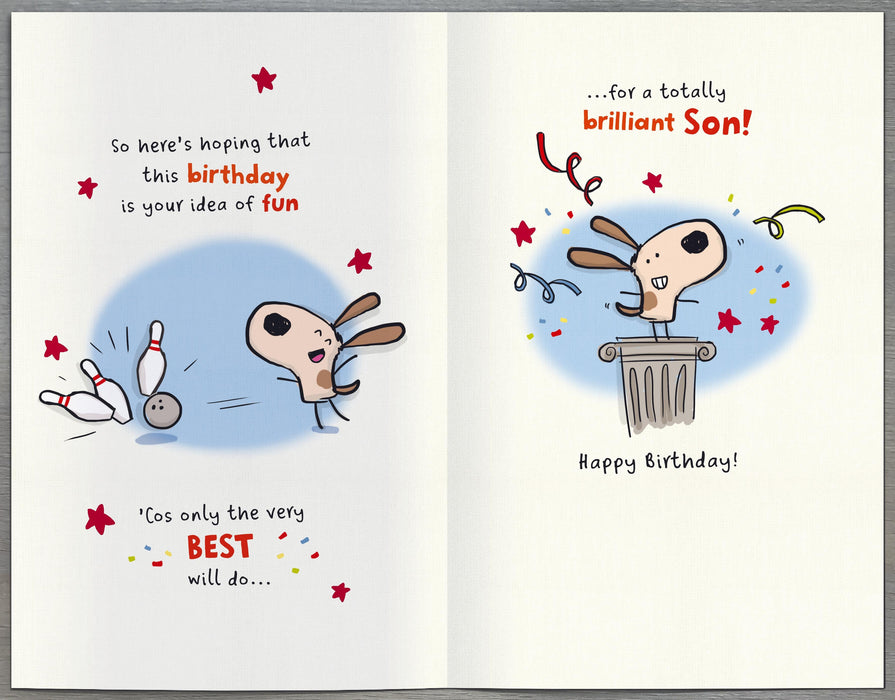 Fiddlesticks | Birthday Card Son Hum | Happy Birthday Gifts | Him, Boys, Men | With Envelope