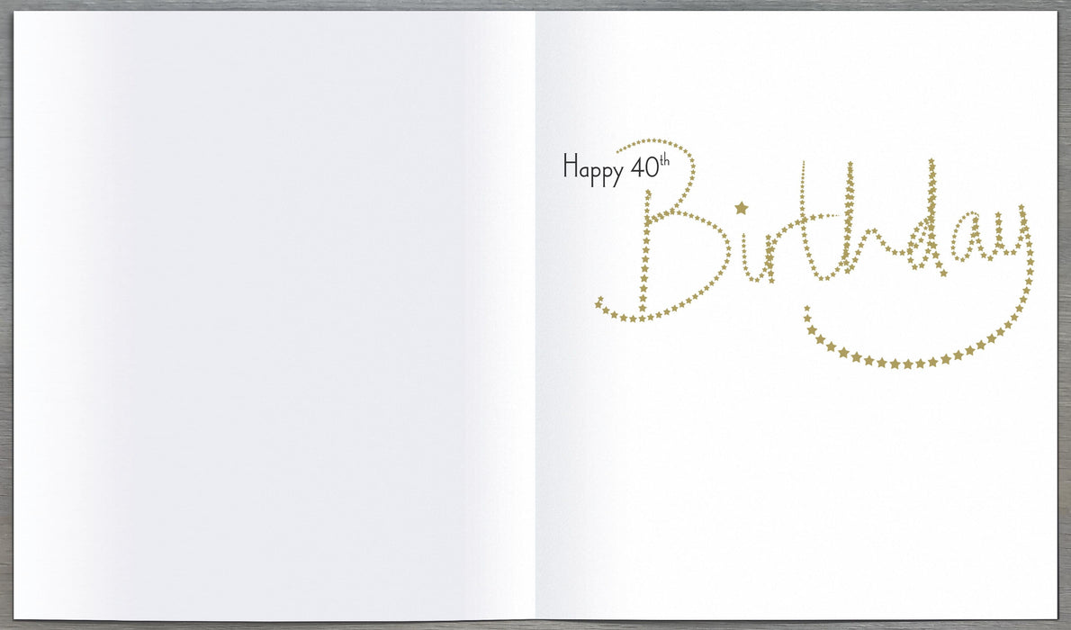Loop the Loop Birthday Card for 40th, Conv Design