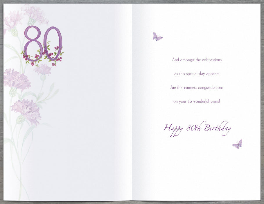 Kathryn | Birthday Card 80th | Happy Birthday Gifts | With Envelope