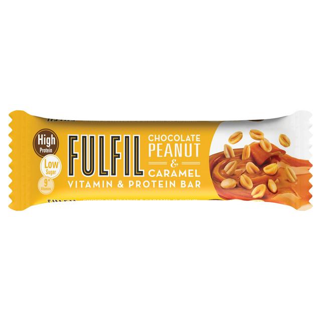 12 x Fulfil Chocolate Peanut & Caramel Flavour Vitamin & Protein Bar 40g BBE:16/05/25