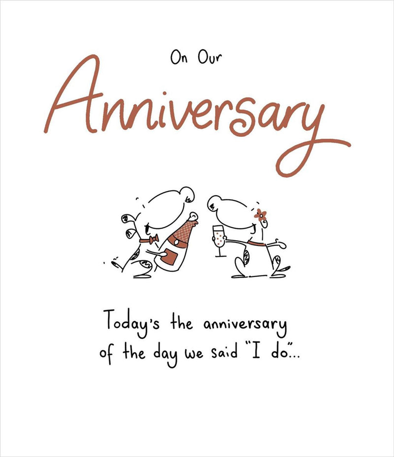Hanson White | Wedding Anniversary Card | Humorous Design | With Envelope