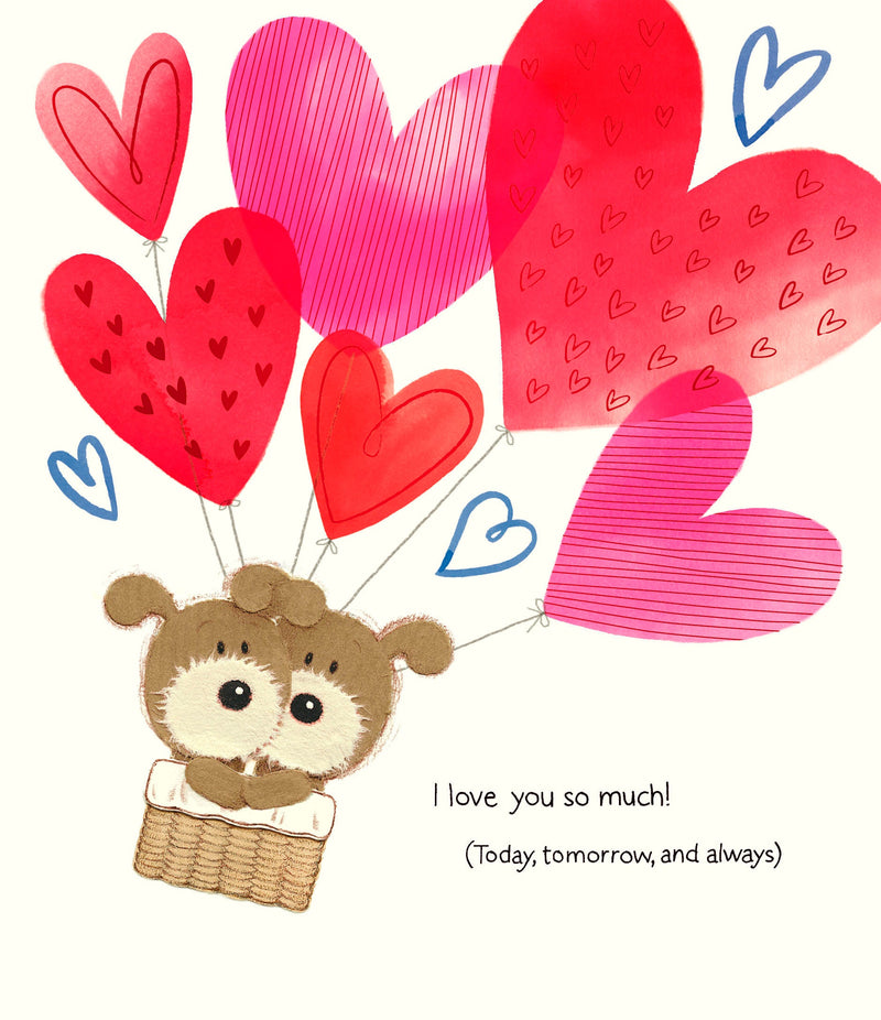 Lots of Woof Valentine's Day Card for Partner, Cute Design, 655297