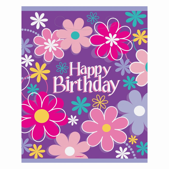 Birthday Blossoms Loot Bags 8 Pack