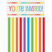 Rainbow Birthday Invitations 8 Pack