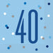 Glitz Blue & Silver Luncheon Napkins 40 (16 Pack)