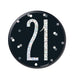 Birthday Black Glitz Number 21 Badge