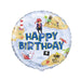 Ahoy Pirate Round Foil Balloon 18" Package (Optional Helium Inflation)
