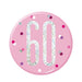 Glitz Pink & Silver Birthday Badge 60