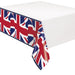 Union Jack Rectangular Plastic Table Cover 54" x 108"