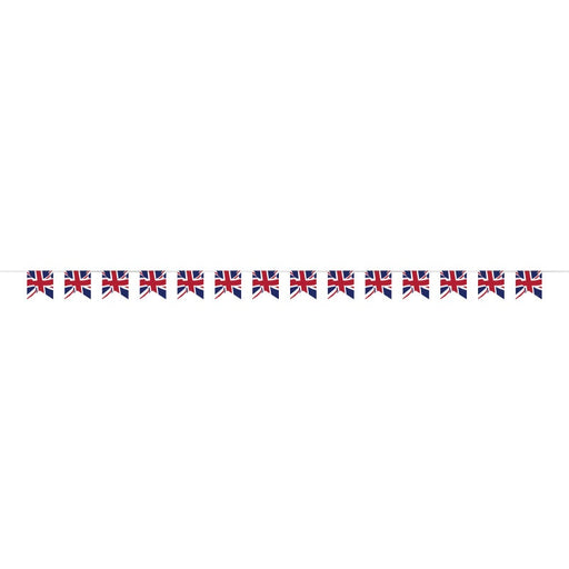 Union Jack Plastic Pennant Banner 9 ft