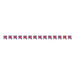 Union Jack Plastic Pennant Banner 9 ft