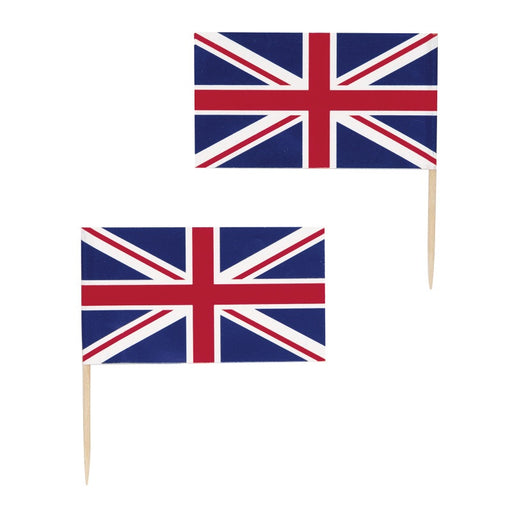 Union Jack Flag Pick 30 Pack