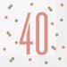 Glitz Rose Gold Luncheon Napkins 40 (16 Pack)
