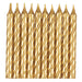 Gold Spiral Birthday Candles 10 Pack
