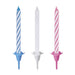 Birthday Candles in Holders - Assorted Colours 18 Pack 12 Holders