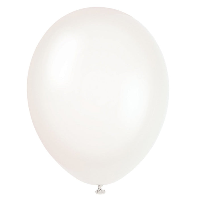 12" Premium Latex Balloons 10 Pack - Transparent