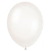 12" Premium Latex Balloons 10 Pack - Transparent