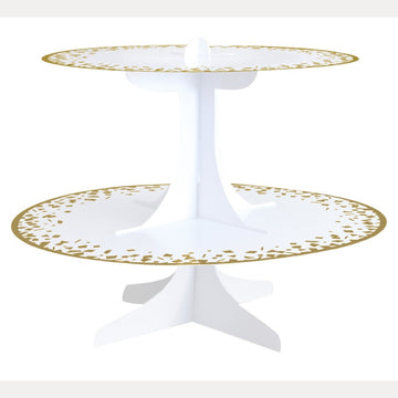 Gold Foil Cardboard Cupcake Stand