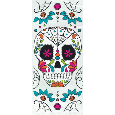 Skull Day of the Dead Cellophane Bags 20 Pack