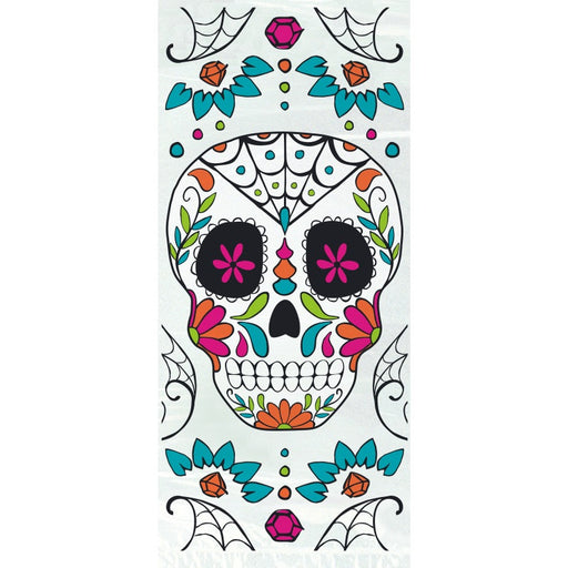 Skull Day of the Dead Cellophane Bags 20 Pack