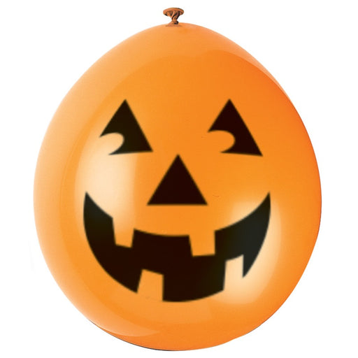 Pumpkin 9" Latex Balloons 10 Pack