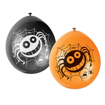 Spider 9" Latex Balloons 10 Pack