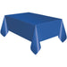 Royal Blue Solid Rectangular Plastic Table Cover 54" x 108" - Short Fold