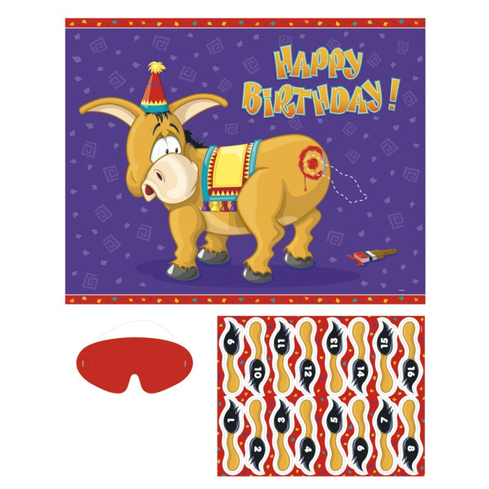 Deluxe Pin the Tail on the Donkey Party Game